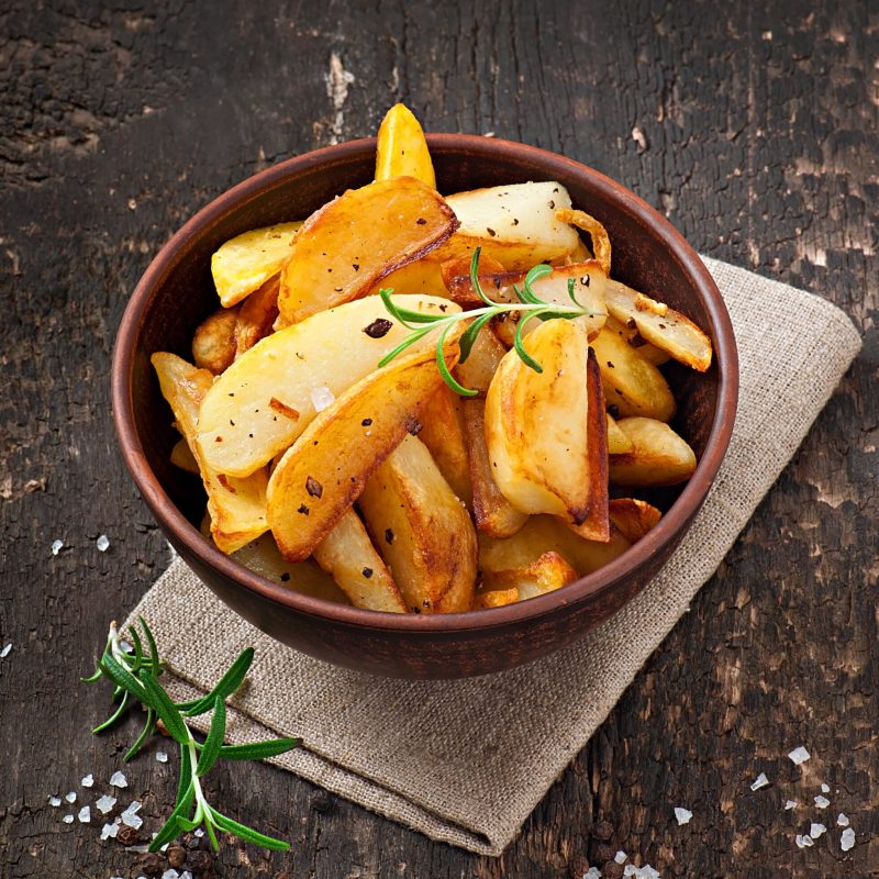 French fries potato wedges